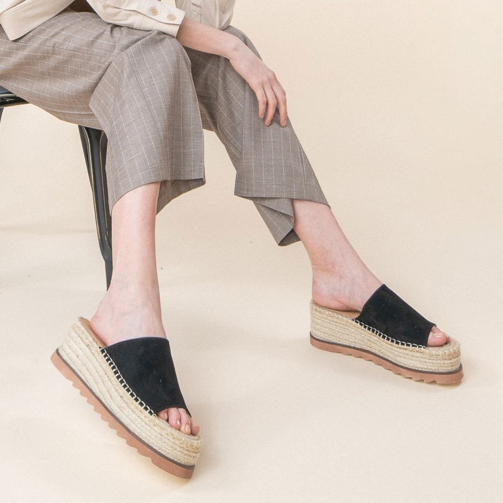 MIIM Eva - Espadrille Platform Slide - Picture 3 of 4